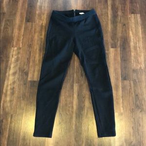 Marine Layer black zipper fashion leggings Small
